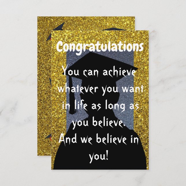 Graduation wish card (Front/Back)