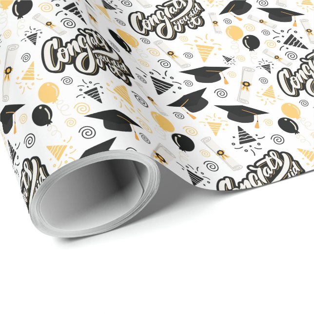 Graduation Wrapping Paper (Roll Corner)