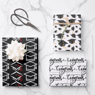 Graduation wrapping paper sheet