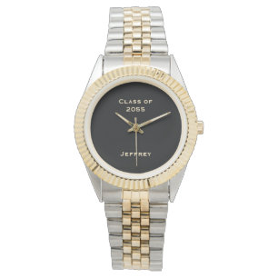 Graduation Wrist Watch, Class of, Two Tone, Unisex Watch