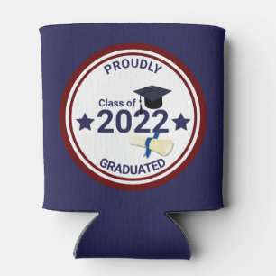 Graduation year elegant class of 2022  can cooler