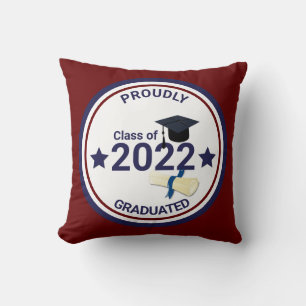 Graduation year elegant class of 2022 cushion