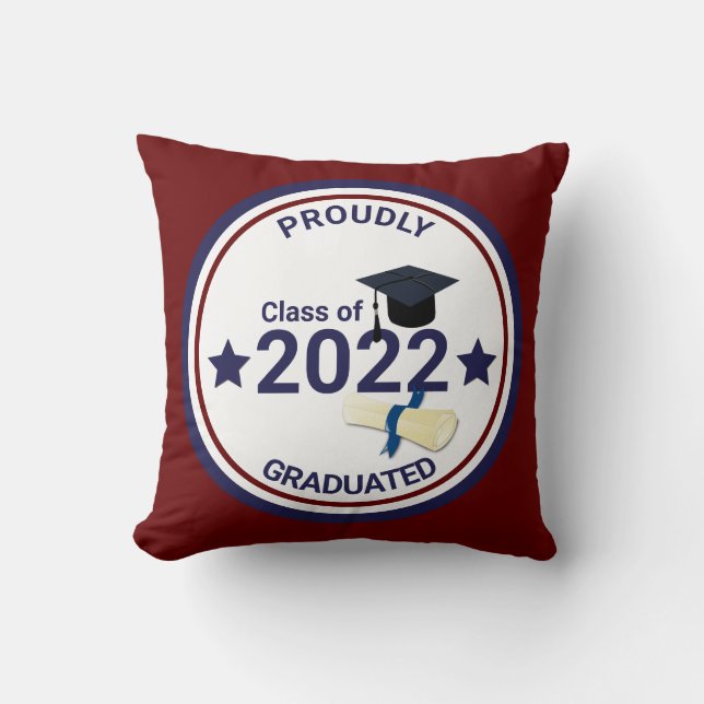 Graduation year elegant class of 2022 cushion (Front)