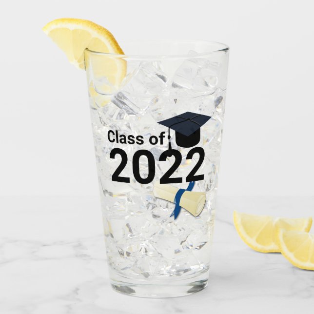 Graduation year elegant class of 2022  glass (Front Ice)
