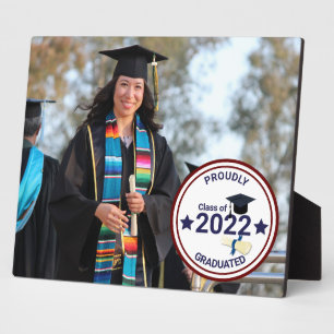 Graduation year elegant class of 2022 photo  plaque