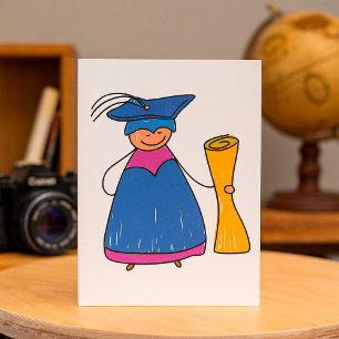 Gradute With A Diploma Greeting Cards