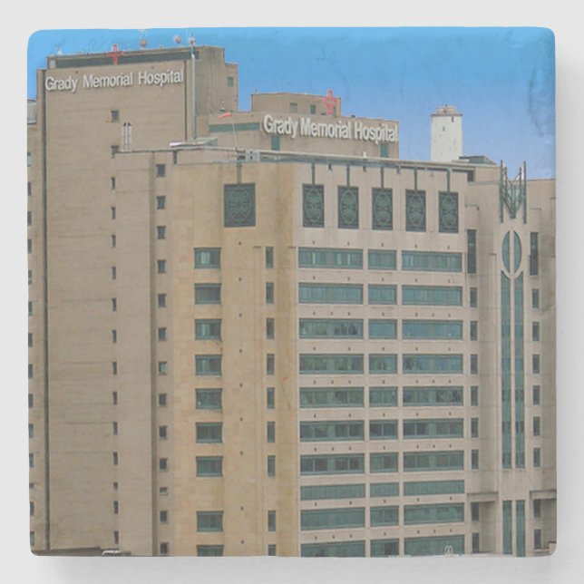 Grady Hospital Atlanta, Grady Hospital Stone Coaster (Front)