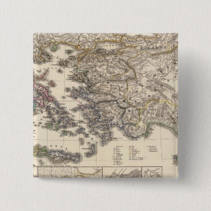 Graecia tempore migrationis doricae 15 cm square badge