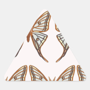 "Graellsia isabellae or Spanish Moon Moth" Triangle Sticker