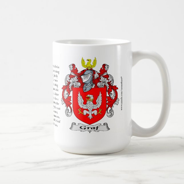 Graf Family Coat of Arms Coffee Mug (Right)