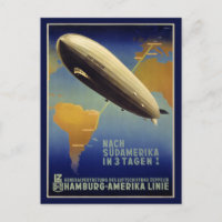 Graf Zeppelin Vintage Poster Restored
