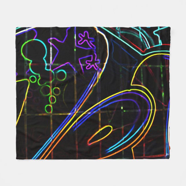 Graffiti 10 fbcna fleece blanket (Front (Horizontal))