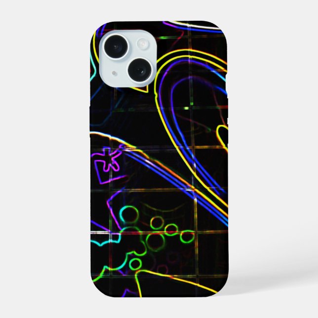 Graffiti 10 ipha iPhone 15 case (Back)