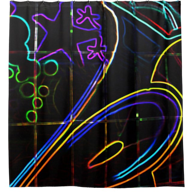 Graffiti 10 sccnm shower curtain (Front)