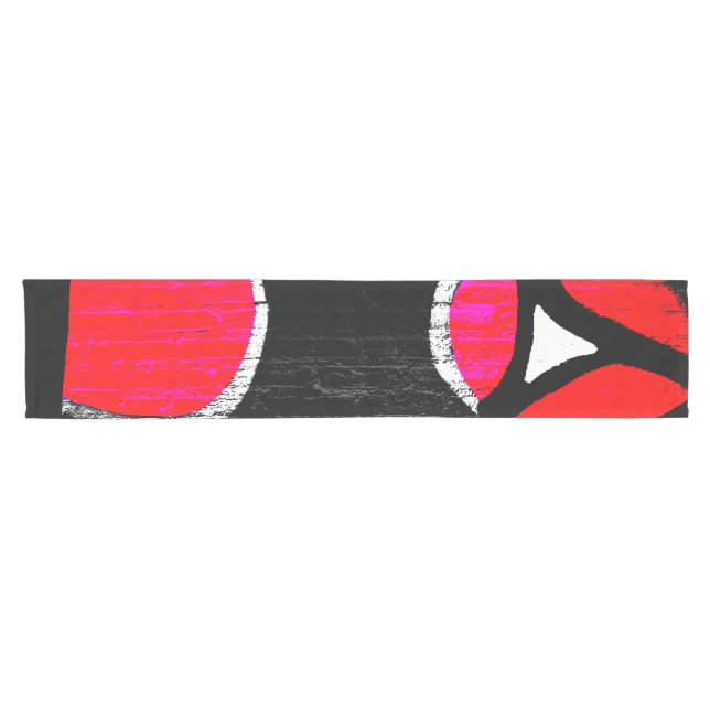Graffiti 11 trcna short table runner (Horizontal)