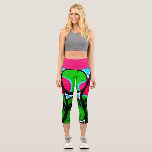 Graffiti 12 lecapa capri leggings (Front)