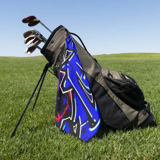 Graffiti 13 gtcna golf towel (Green)