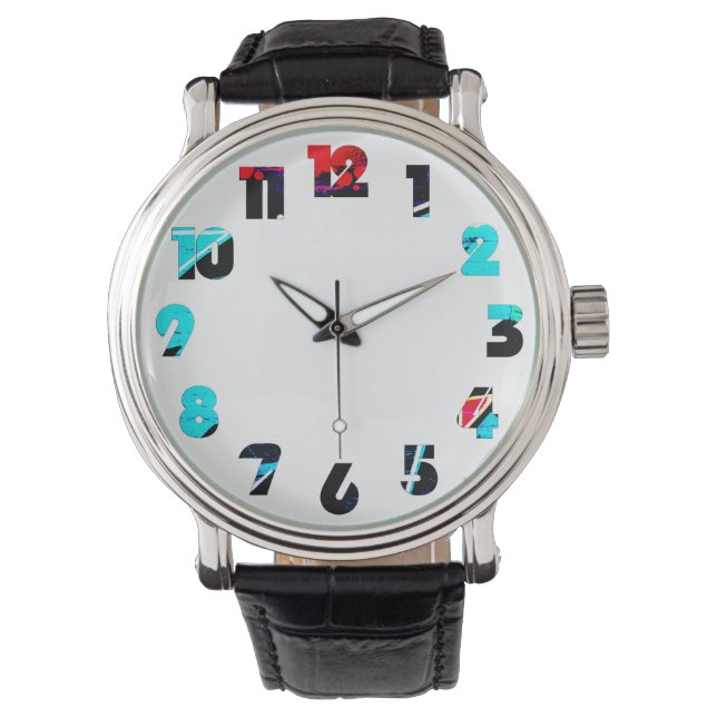 Graffiti 14 Number Overlay wacna Watch (Front)