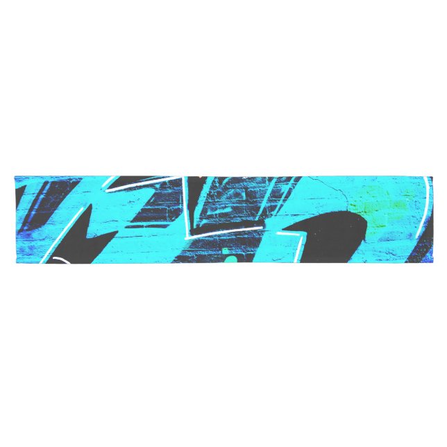 Graffiti 14 trcna short table runner (Horizontal)