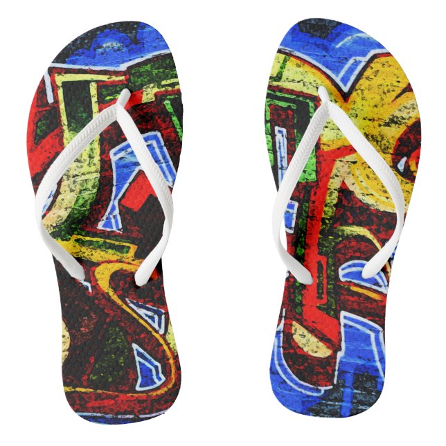 Graffiti 17 ffa flip flops (Footbed)