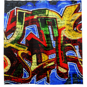 Graffiti 17 sccn shower curtain