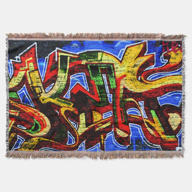 Graffiti 17 tbcna throw blanket (Front)