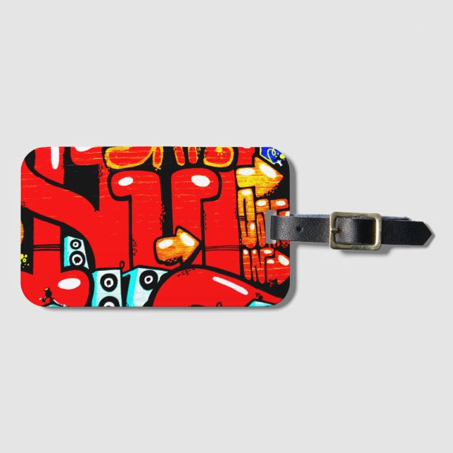 Graffiti 19 bc ltcnm luggage tag (Front Horizontal)