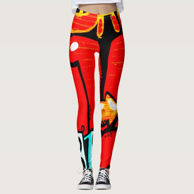 Graffiti 19 lecna leggings (Front)