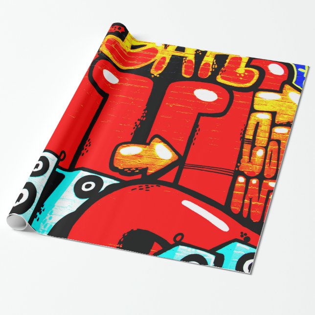 Graffiti 19 wp arc2 wrapping paper (Unrolled)