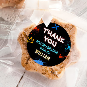 Graffiti 6 7 Meme Trend Six Seven Birthday Party Classic Round Sticker