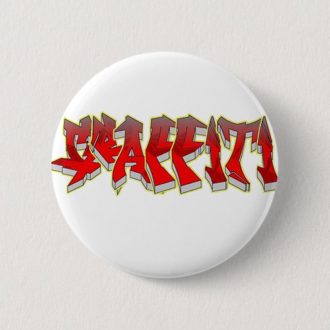 Graffiti 6 Cm Round Badge (Front)