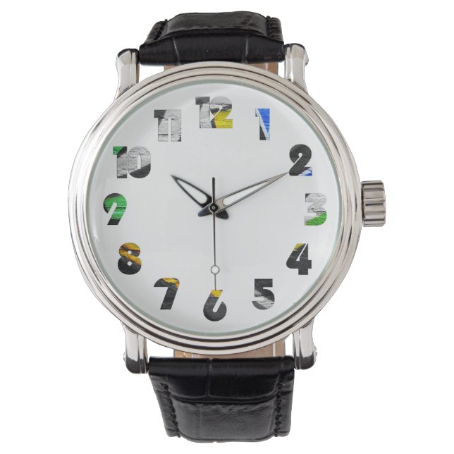 Graffiti 6 Number Overlay wacnm Watch (Front)
