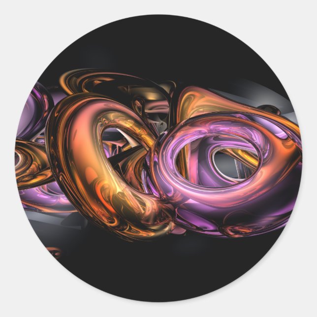 Graffiti Abstract Classic Round Sticker (Front)