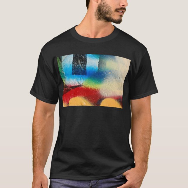 graffiti abstract paint background T-Shirt (Front)