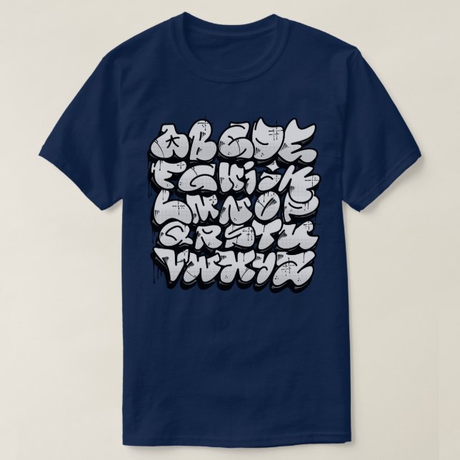 Graffiti Alphabet T-Shirt (Design Front)