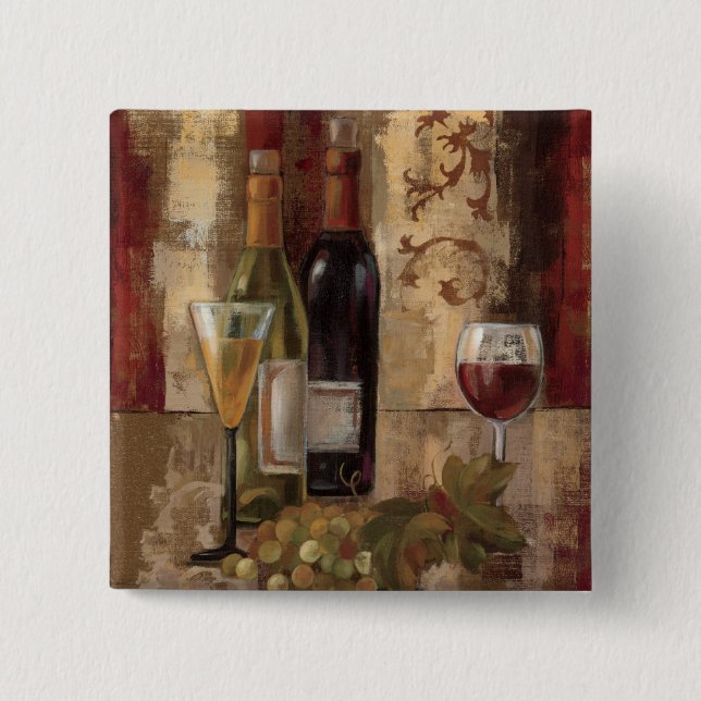 Graffiti and Wine 15 Cm Square Badge (Front)