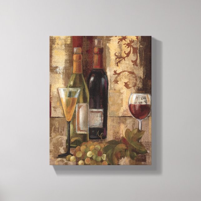 Graffiti and Wine Canvas Print (Front)