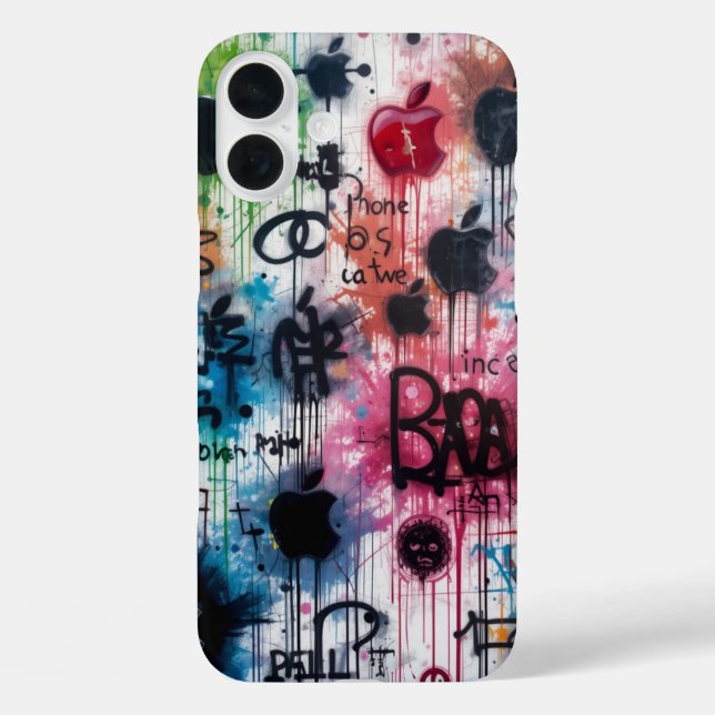 Graffiti Apple Logo Case-Mate iPhone Case (Back)