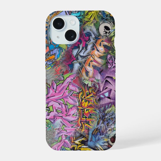 graffiti art iPhone 15 case (Back)