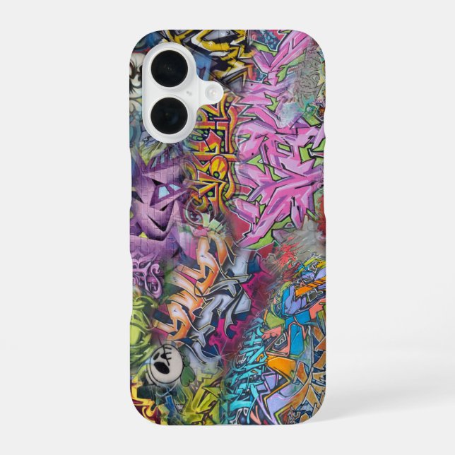 graffiti art iPhone 16 case (Back)