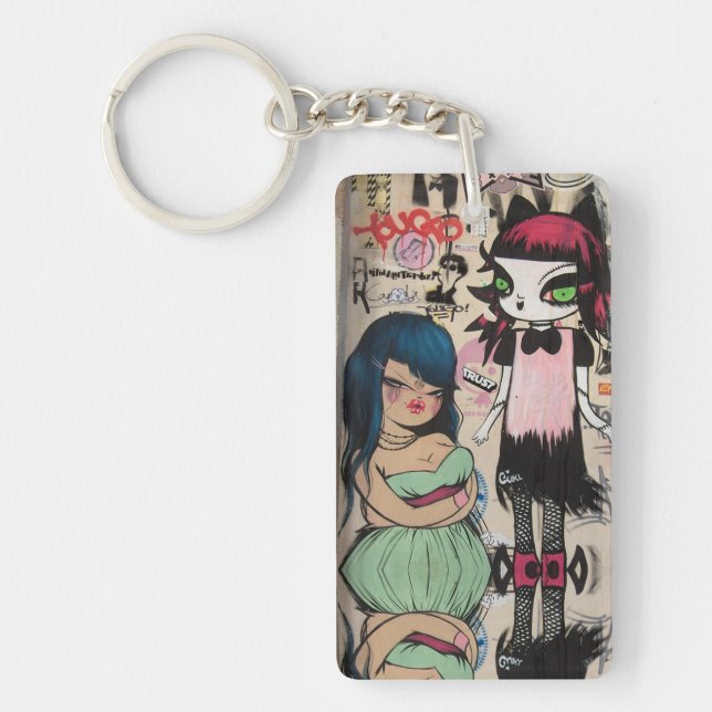 Graffiti Art Key Ring (Front)