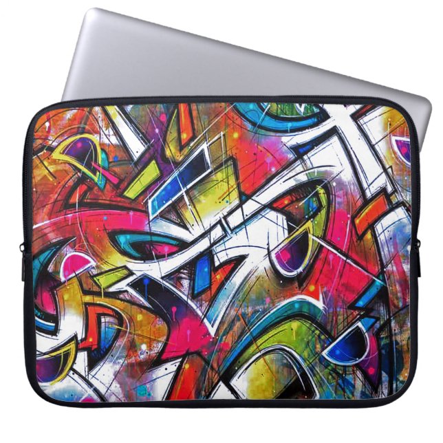 Graffiti Art Laptop Sleeve (Front)