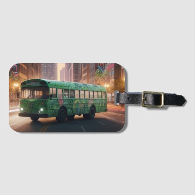 Graffiti Art Luggage Tag (Front Horizontal)