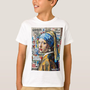 Graffiti art of world-famous paintings T-Shirt
