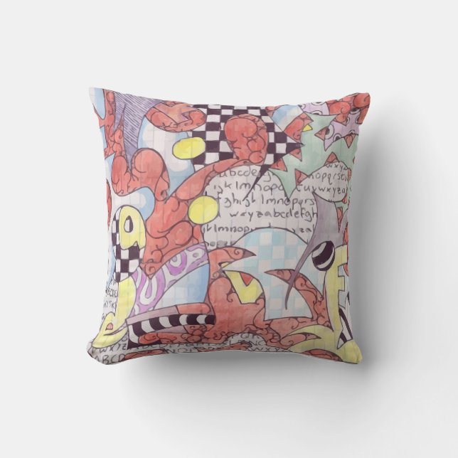 Graffiti Art Pillow (Front)