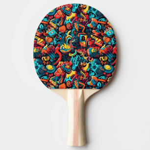 Graffiti Art Ping Pong Paddle