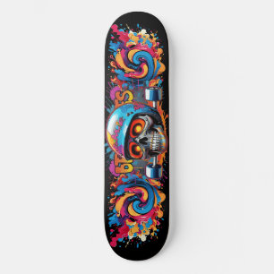 Graffiti Art Skull 5 Skateboard