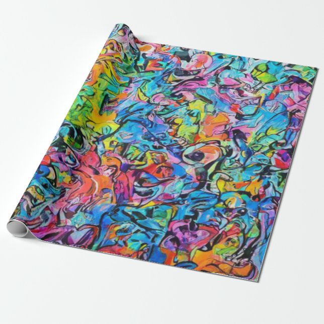 graffiti art  wrapping paper (Unrolled)