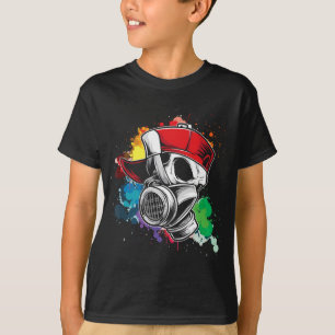 Graffiti Artist Gas Mask Spray Paint Graffiti Tag  T-Shirt