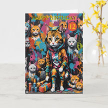Graffiti Artist Legend Cat 12-Year-Old Birthday